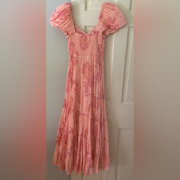 Free People Short Sleeve Sundrenched Maxi Dress - Picture 4 of 4